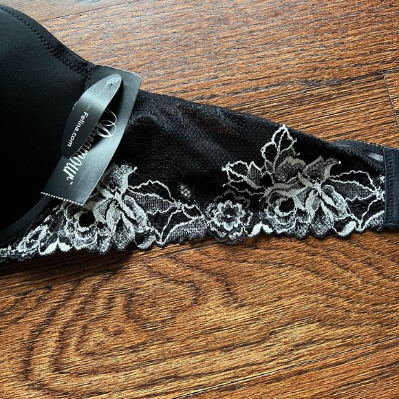 Paramour by Felina Madison full figure Contour T-Shirt Bra | Demi | Lace BLK NWT - Picture 8 of 9